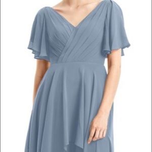 Azazie Ayana size 8 dress in dusty blue